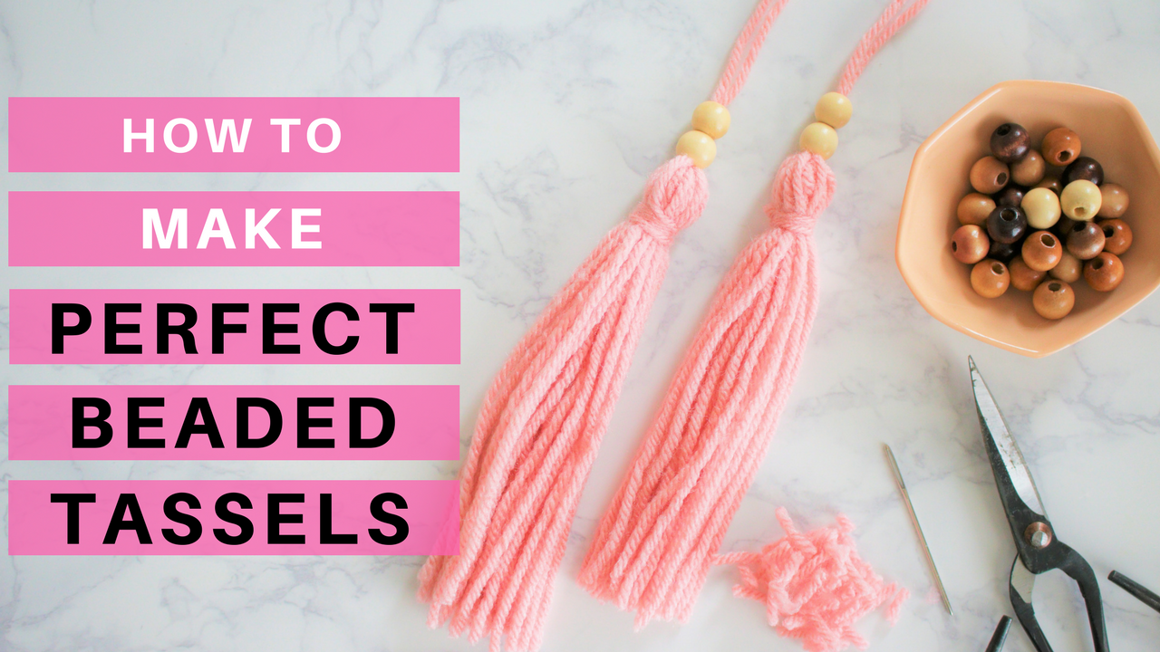 Custom Beaded Yarn Tassels Tutorial Youtube TL Yarn Crafts TV DIY Crochet Boardwalk Shawl Pattern